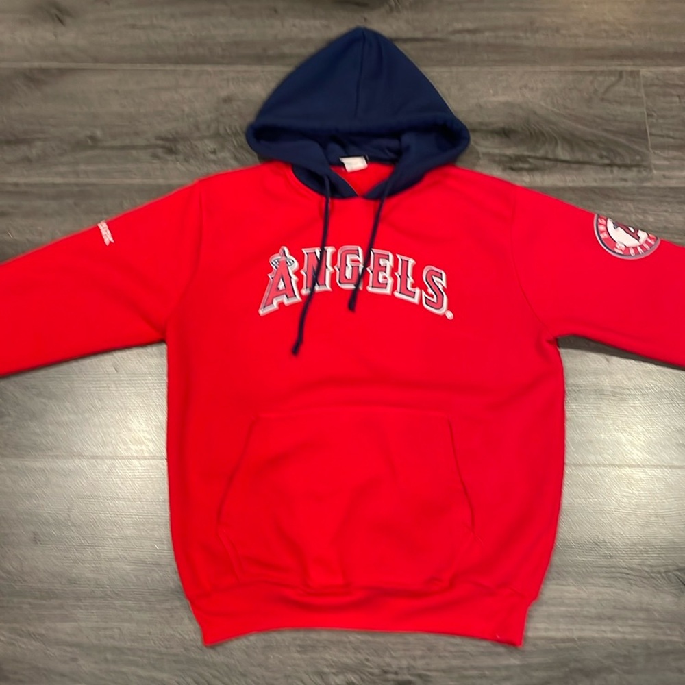 💚Los Angeles Angels of Anaheim red hoodie MLB Anaheim Angels Mike Trout Baseball